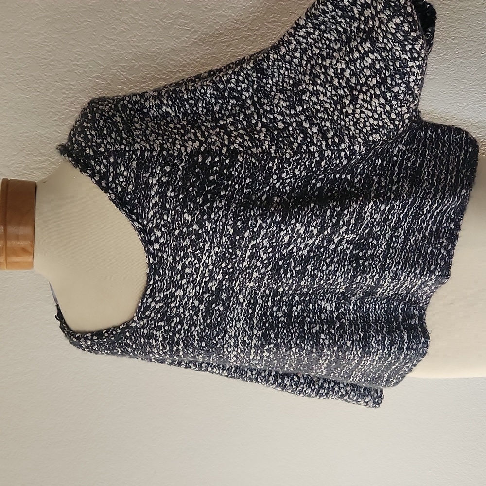 NWT Missa Knit Slate Scoop Neck Pull Over Sweater S